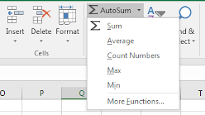 Cara Menggunakan Rumus Excel Melalui AutoSum Pada Tab Home